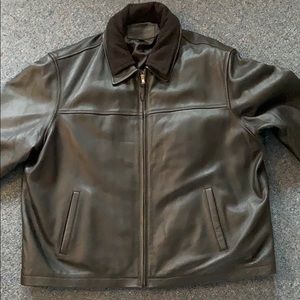 SONOMA Men’s Black Leather Jacket